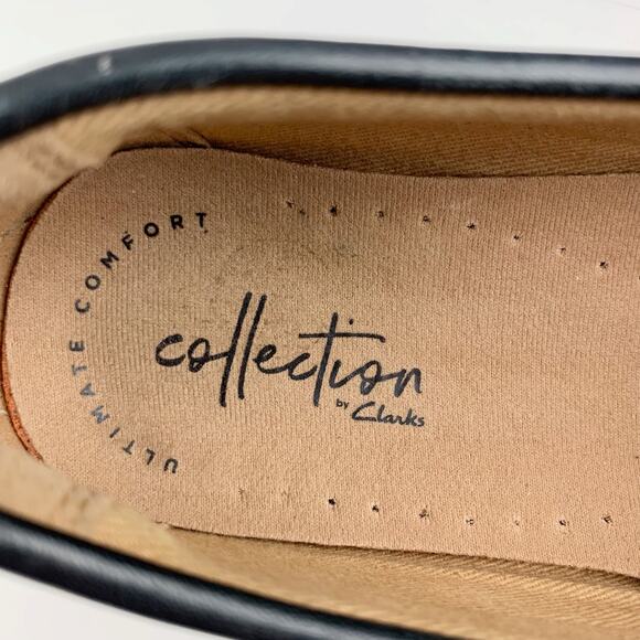 Clarks Dameo Swing Driving Moccasins Loafers Blue Leather Comfort Shoes Womens 7 - Picture 5 of 10